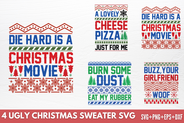 Ugly Christmas Sweater SVG
