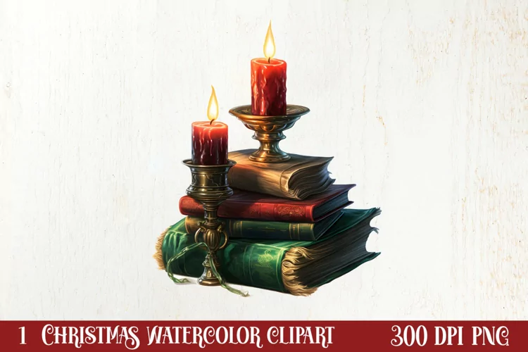 Christmas Reading Sublimation, Christmas Clipart