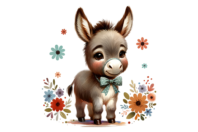 Donkey Clipart Image 24