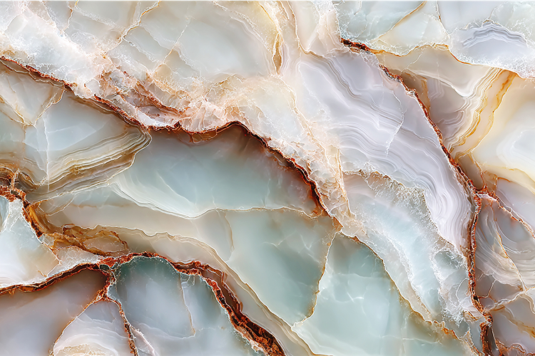 A white and blue marble texture