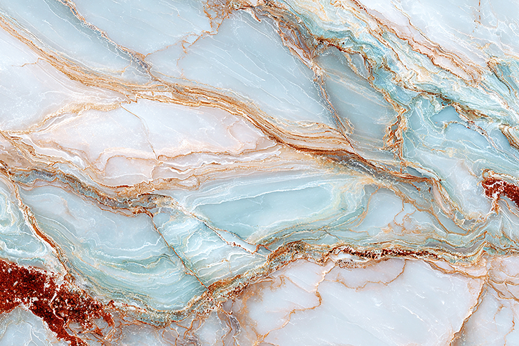 A marble surface with intricate patterns