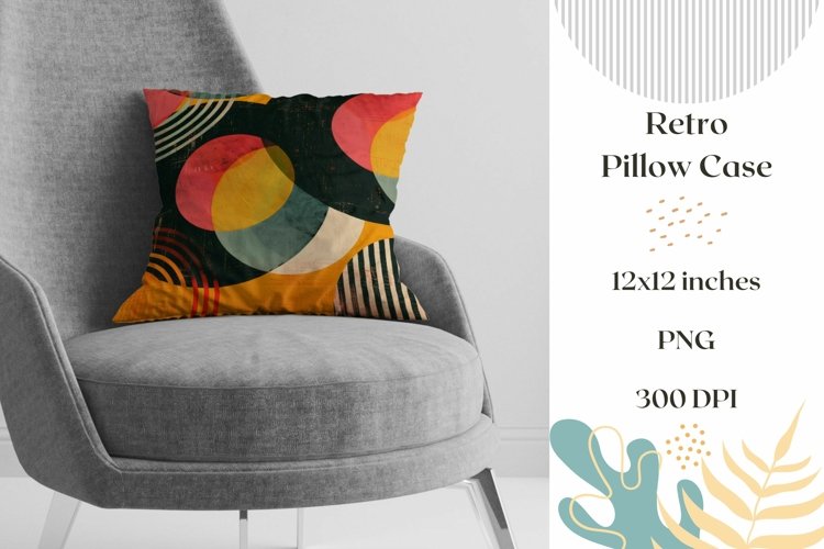 Retro Pillow Case Sublimation, Retro Pillowcase Design