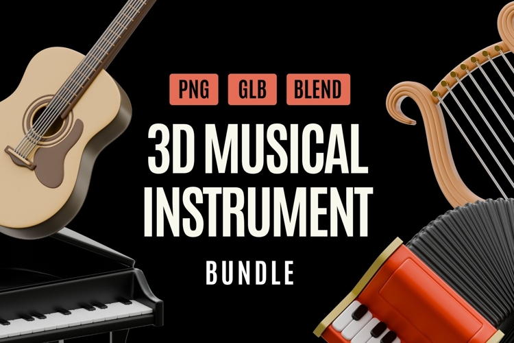 3D Musical Instrument Element Bundle