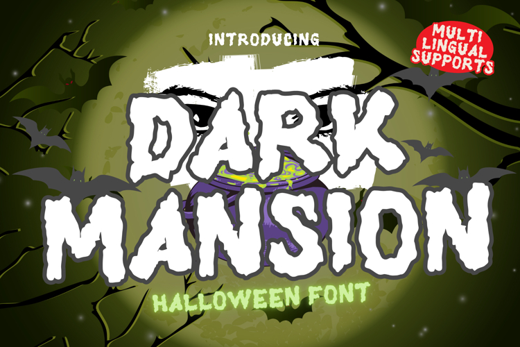 Dark Mansion is a Halloween display font