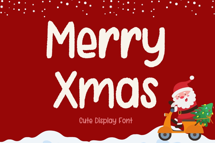 Merry Xmas - Cute display Font