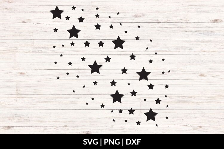Starry Night Sky SVG example image 1