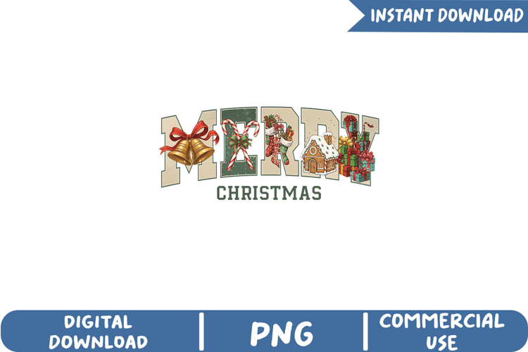 Merry Christmas Sublimation, Christmas Png