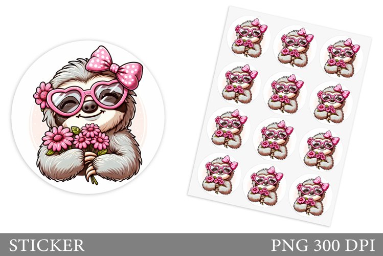 Cute Sloth Clipart Image 5