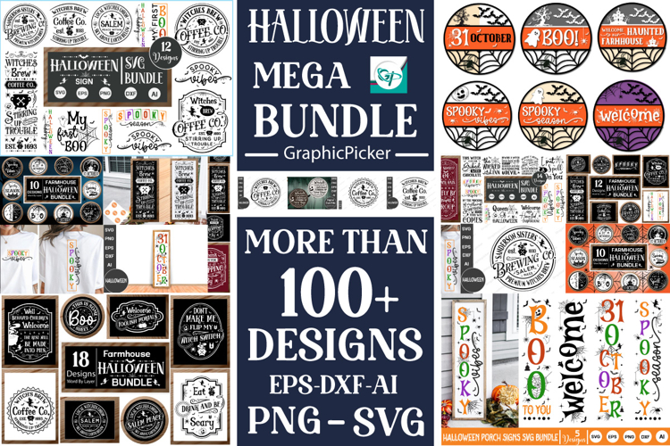 Farmhouse Halloween Mega Bundle | Halloween Big Bundle Vol.2