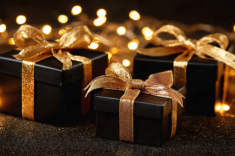 Gold Christmas Background Image 2