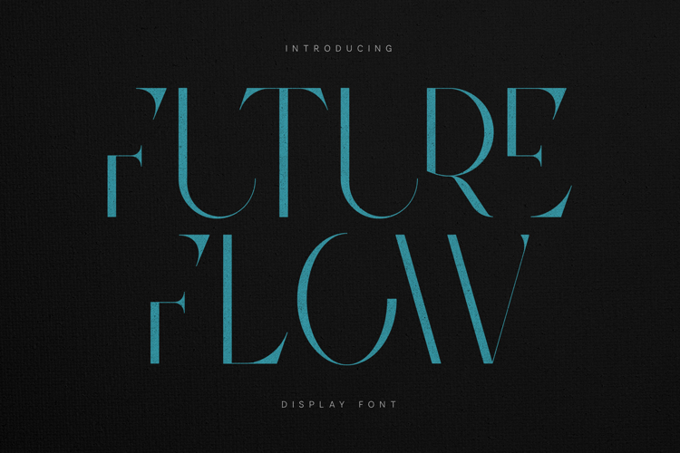 Future Flow Modern Elegant Display Serif Font
