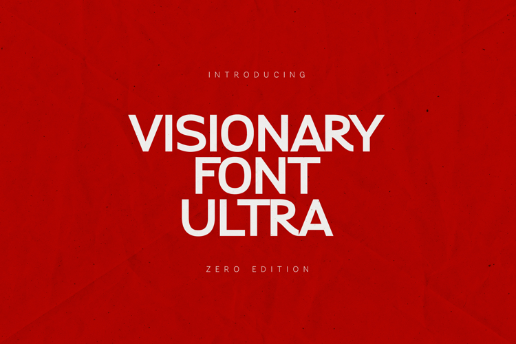 Visionary Font Ultra Bold Modern Sans Serif Font
