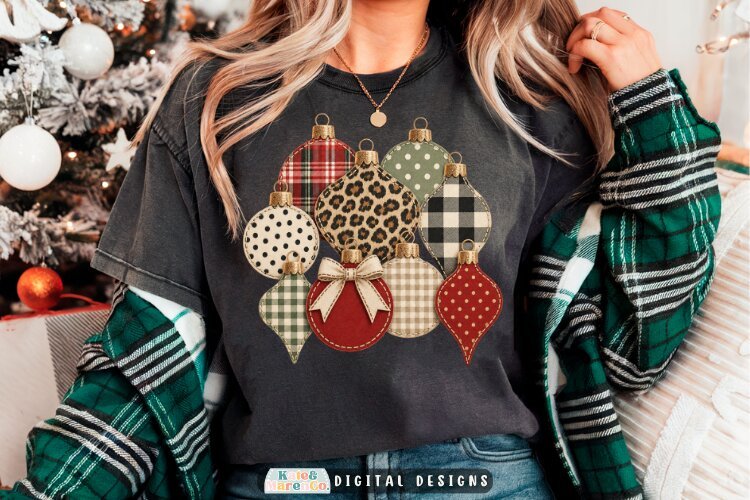 Christmas Ornament PNG | Preppy Leopard Christmas PNG example image 1