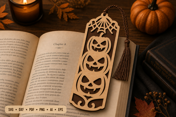 Halloween Bookmark Laser Cut SVG