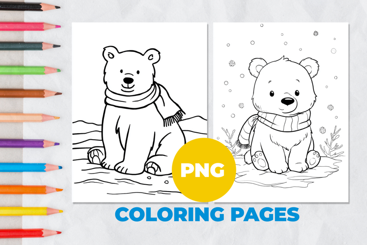 Polar bear Coloring Pages | Coloring book