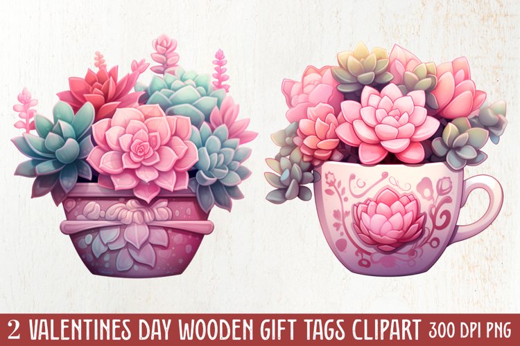 Watercolor Succulent Clipart