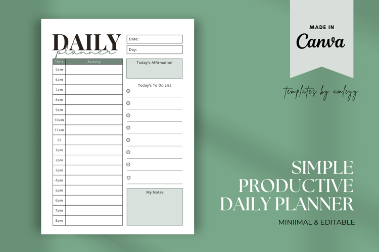 Daily Digital Planner Templates Image 2