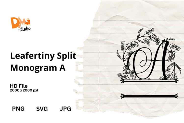 Floral Monogram Letter Svg Image 8