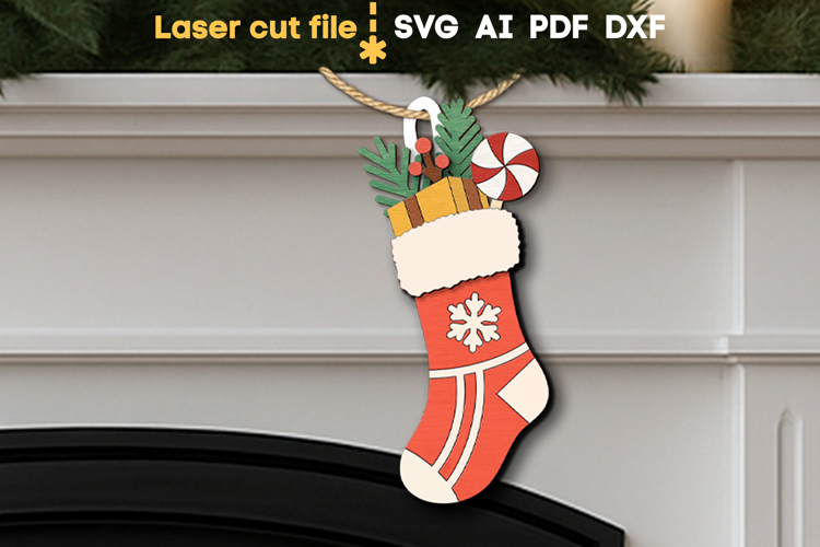 Stocking Svg Image 4