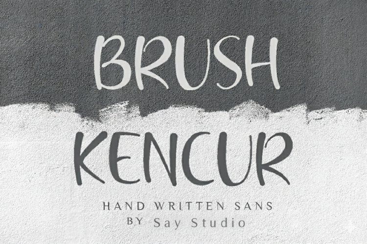 Brush KEcnur - Handwritten Sans Font