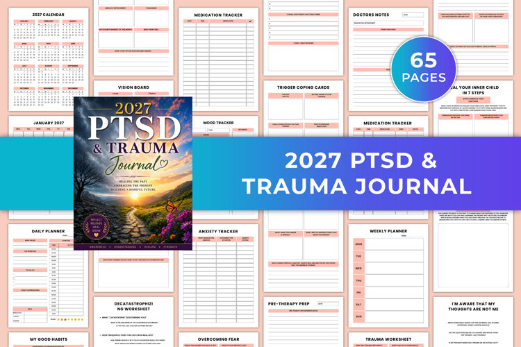 2027 PTSD & Trauma Journal | Trauma Recovery Workbook example image 1