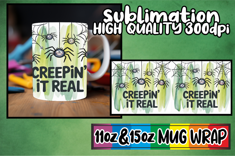 Beautiful sunsets sublimation mug wrap, Halloween