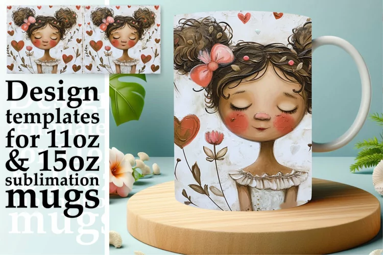 Valentine's Day Mug Wrap Sublimation - 11oz & 15oz