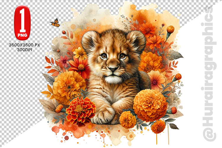 Cute Lion Clipart Image 12