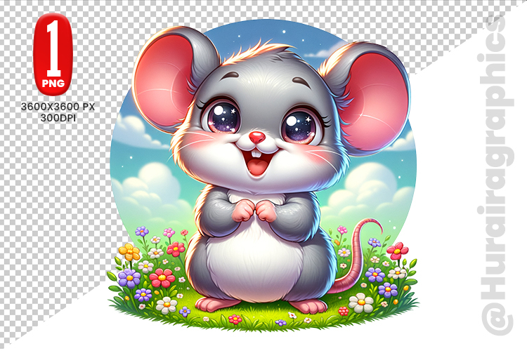 Cute Mouse Clipart Image 7