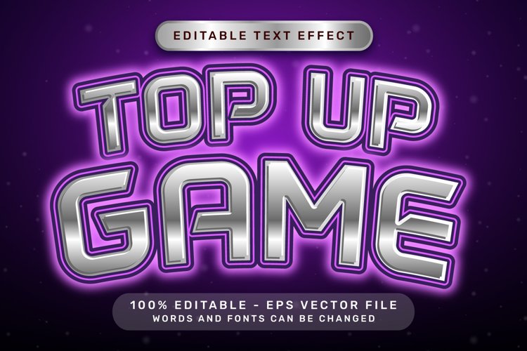 top up game effect and editable text effect example image 1