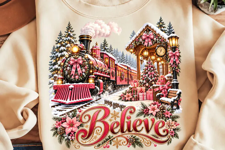 Vintage Santa Christmas PNG, Christmas Sublimation