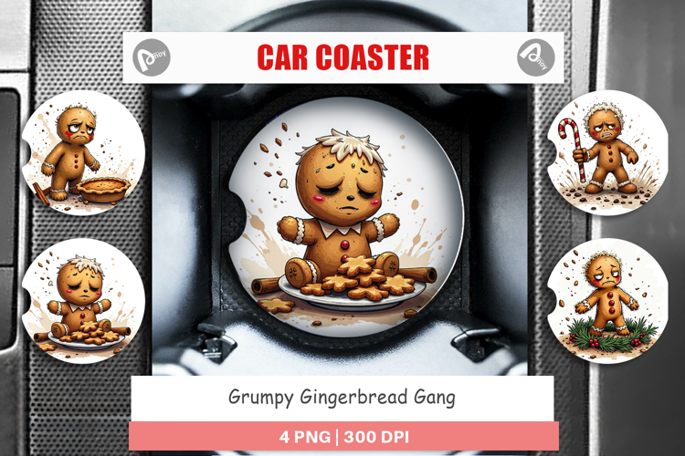 Car Coaster Grumpy Gingerbread Gang