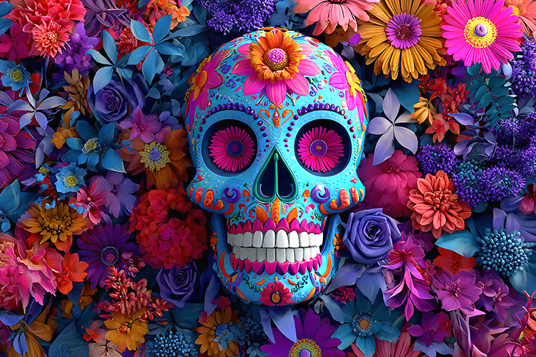 Skull Seamless Pattern Image 8