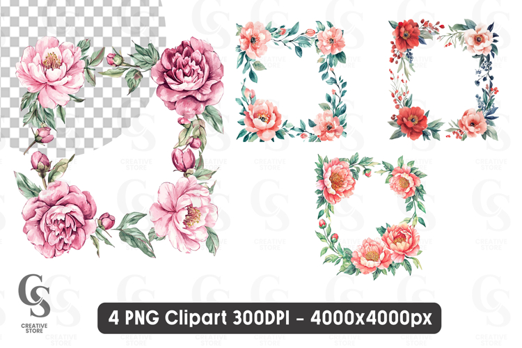 Floral Border Png