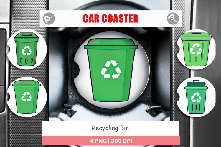 Car Coaster Recycling Bin
