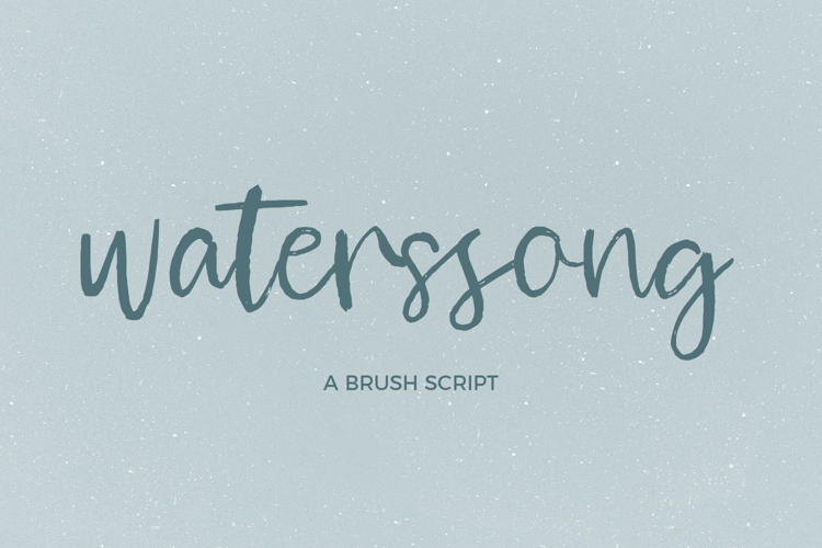 Waterssong Brush Script