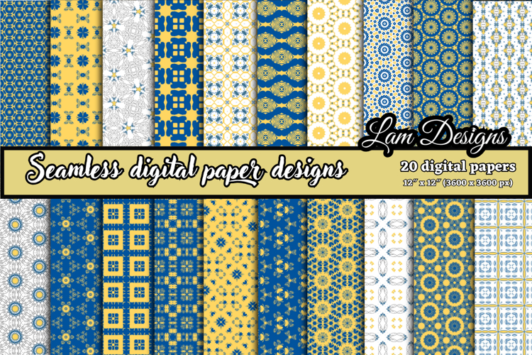 Geometric Seamless digital papers, Seamless pattern