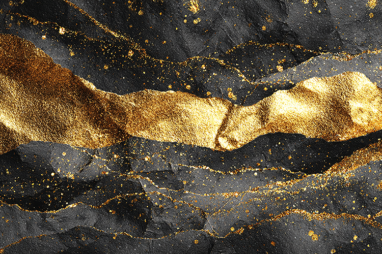 black and gold abstract background with a metallic texture