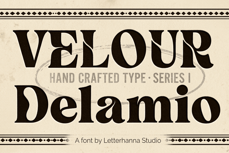 Velour Delamio Font