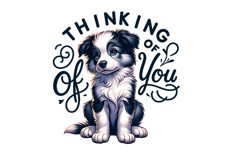 Cute Dog Clipart - PNG File