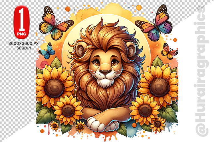 Cute Lion Clipart Image 16