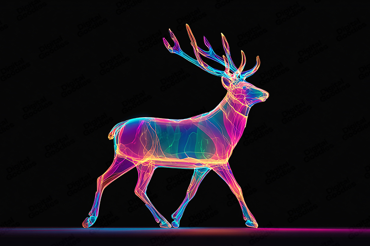 Deer Silhouette Clip Art Image 24