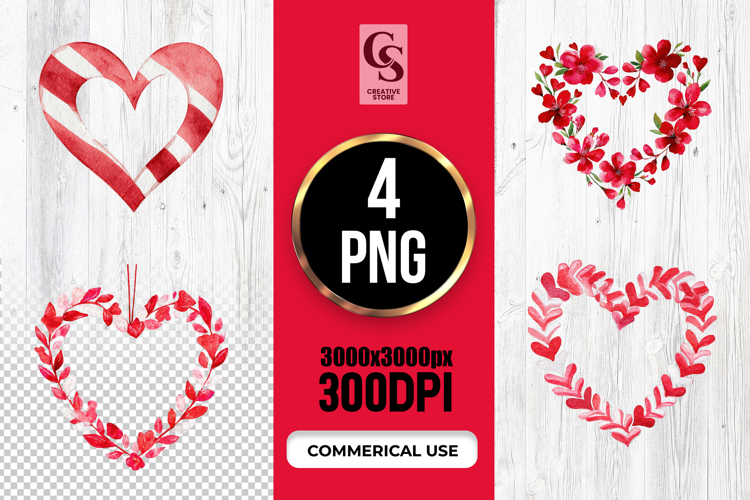 Red Heart Png Image 9