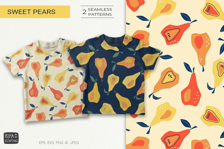 Pear Seamless Pattern