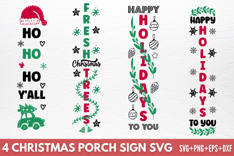 Merry Christmas Porch Sign Svg Image 13