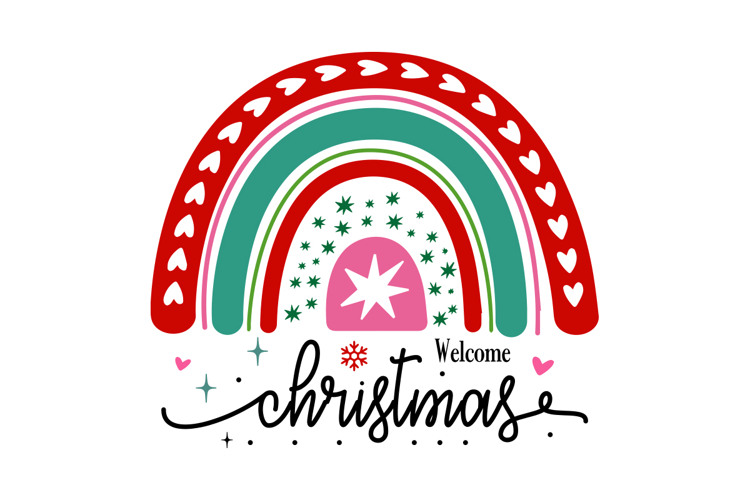 welcome christmas Svg Design