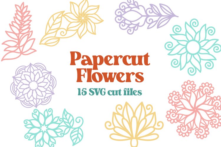 Paper Flowers Svg Image 23