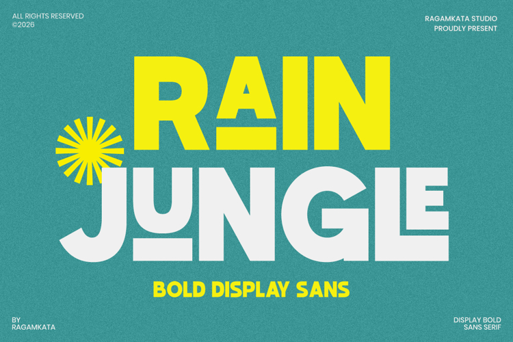 Rain Jungle - Bold Ligature Sans Font