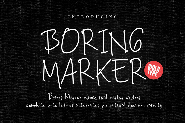 Boring Marker
