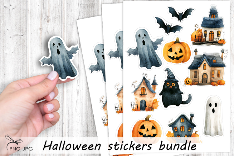 Halloween Stickers - 10 Variations